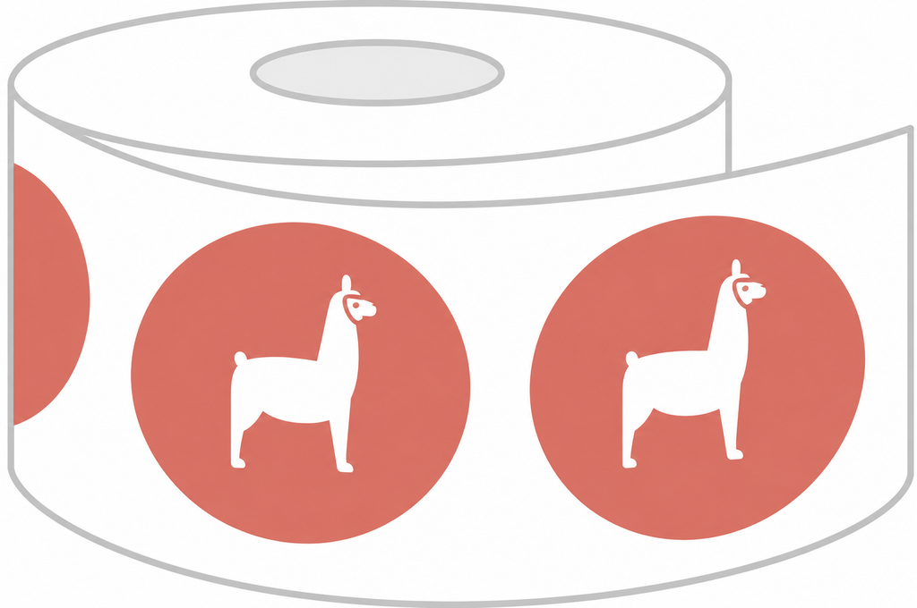 Oval Roll Labels - Custom Printing - LabelLlama