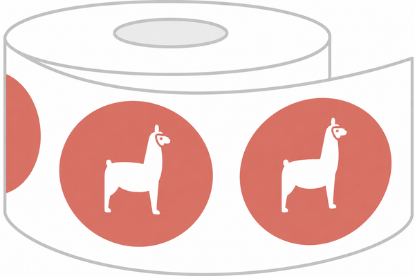 Oval Roll Labels - Custom Printing - LabelLlama