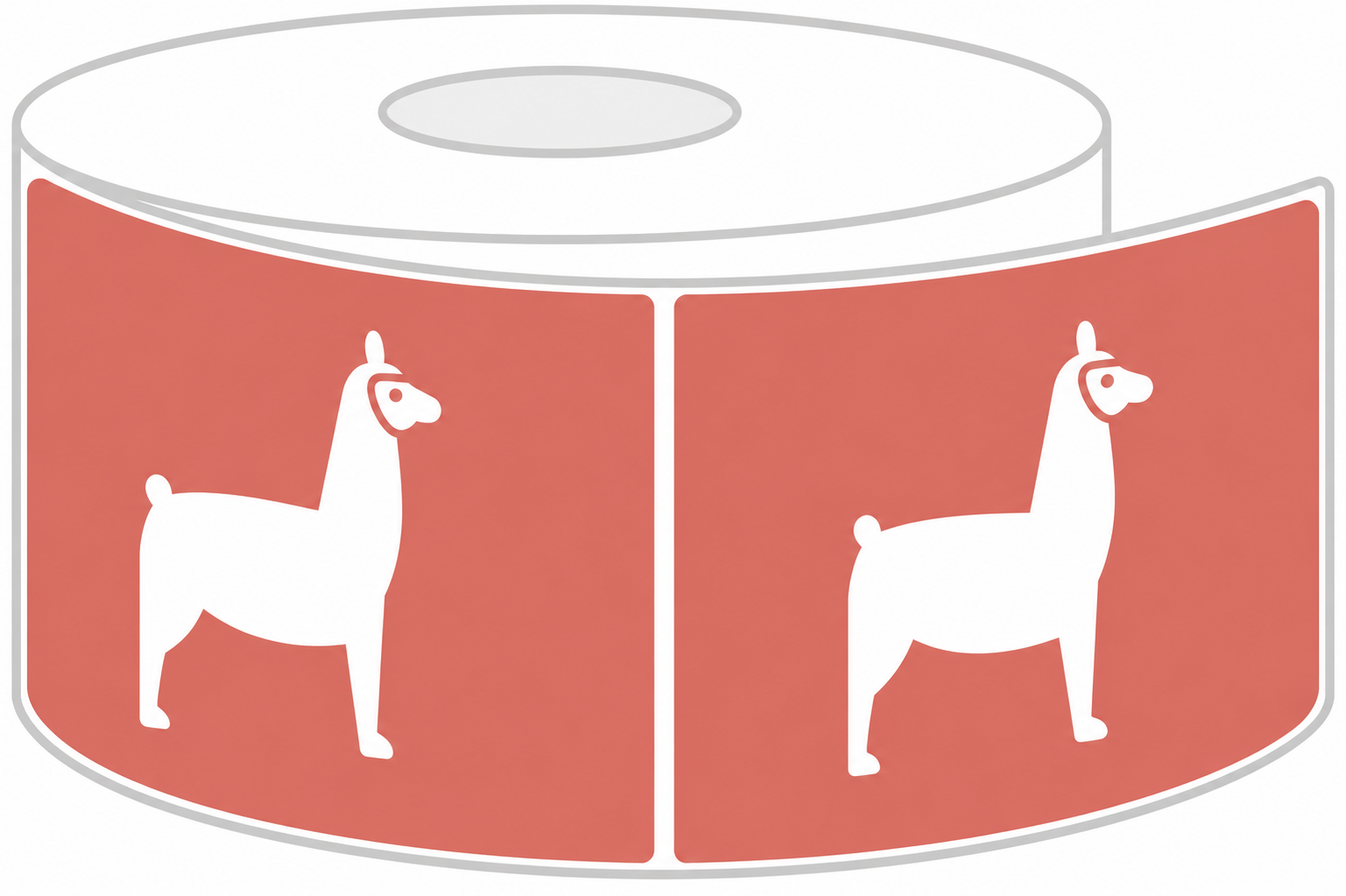 Rectangle Roll Labels - Custom Printing - LabelLlama