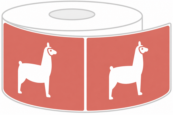 Rectangle Roll Labels - Custom Printing - LabelLlama